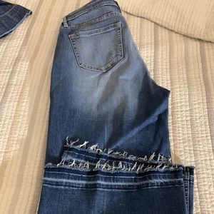 Wide leg cropped jeans